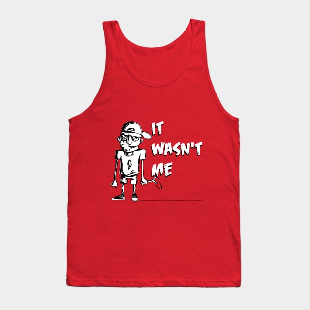 Funny cartoon t-shirt for all mischievous Tank Top by DimDom